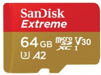 Sandisk Extreme Micro SDXC 64GB 160MB/s R 60MB/s Memory Card Photo