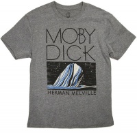 Moby Dick Melville Unisex Heather Gray T-Shirt - Heather Gray Photo