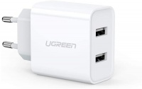 Ugreen USB 2.0 Dual Port Wall Charger - White Photo