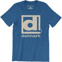 Delmark Records Vintage Style T-Shirt - Blue Photo