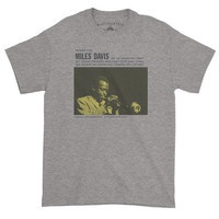 Miles Davis - Prestige 7150 Cover T-Shirt - Heather Gray Photo