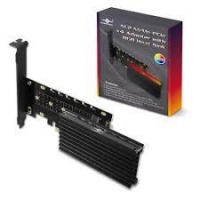 Vantec M.2 NVMe SSD PCIe X4 Adapter with Addressable RGB LED Photo