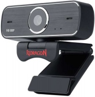 Redragon - HITMAN GW800 1080P 30 FPS Webcam with Clip on stand - Black Photo