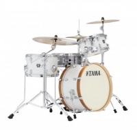 Tama CL30VS-WSM Superstar Maple Neo-Mod 3 pieces Drum Shell Pack - White Smoke Photo