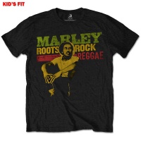 Bob Marley - Roots Rock Reggae Boys T-Shirt - Black Photo