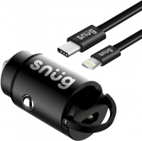 Sng Snüg Mini PD Car Charger 30W with Type-C/MFI Cable Photo