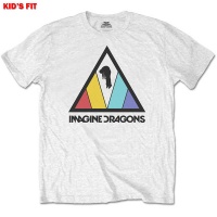 Imagine Dragons - Triangle Logo Boys T-Shirt - White Photo