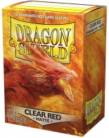 Arcane Tinmen Dragon Shield - Standard Sleeves - Matte Clear Red 'Ignicip' Photo