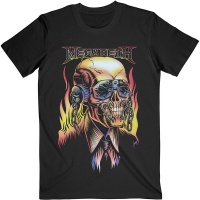 Megadeth - Flaming Vic Unisex T-Shirt - Black Photo