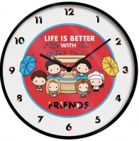 Friends - Life is Better - Chibi 10'' Wall Clock Photo