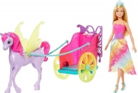 Mattel Barbie - Barbie with Fantasy Horse & Chariot Photo