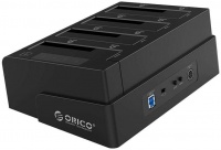 Orico - 4 Bay 2.5 / 3.5" USB 3.0 HDD|SSD Clone Dock - Black Photo
