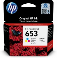 HP 653 Tri-Color Original Ink Advantage Cartridge ~200 Pages Photo