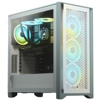 Corsair - 4000D AIRFLOW Tempered Glass Mid-Tower ATX Case - White Photo