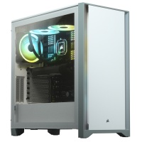 Corsair - 4000D Tempered Glass Mid-Tower ATX Case - White Photo