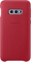 Samsung EF-VG970 Galaxy S10e Leather Cover - Red Photo