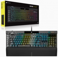 Corsair - CH-912A014 K100 RGB Mechanical Gaming Keyboard - CHERRY MX Speed - Black Photo