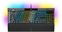 Corsair - K100 RGB Mechanical Gaming Keyboard - CHERRY® MX Speed - Black Photo