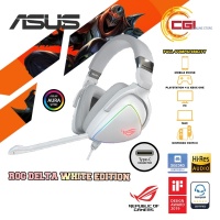 ASUS - ROG Delta White Edition RGB Gaming Headset Photo