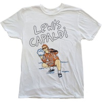 Lewis Capaldi - Snow Leopard Unisex T-Shirt - White Photo