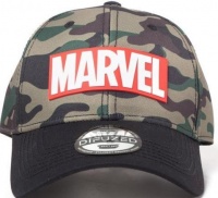 Marvel - Logo Curved Bill Baseball Cap - Camouflage Photo