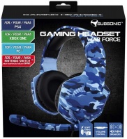 Subsonic - War Force Universal Gaming Headset - Blue Camo Photo