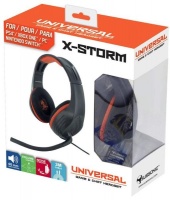 Subsonic - X-Storm Universal Gaming Headset - Black/Orange Photo