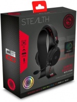 STEALTH Gaming Stealth C6-100 Headset & Stand Bundle - Carbon Edition Black/Red Photo