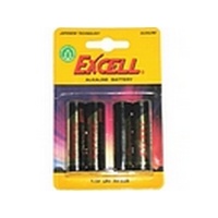 Excell AAA Alkaline Battery Card 4 LR03 Photo
