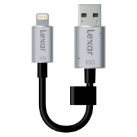 LEXAR 16GB JumpDrive C20i Dual Lightning and USB 3.0 with charging for Apple Photo