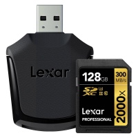LEXAR SD Pro 2000x 128GB Uhs 2 Plus Reader Photo