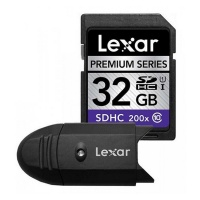 LEXAR SD Premium 200x 32GB With USB Reader Photo