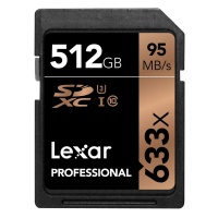 LEXAR 512GB SD Professional 633X 95MB/s Photo