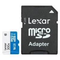 LEXAR SD Micro High Speed 300x 16GB SD Adapter Photo