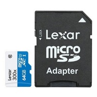 LEXAR SD Micro High Speed 300x 64GB SD Adapter Photo