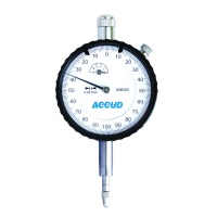 ACCUD Dial Indicator Lug Back With Calibration Cert 0-10mm 0.01mm Photo