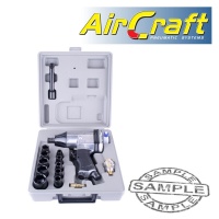 AIR CRAFT Air Impact Wrench 1/2" 17 Piece Kit Single Hammer Photo