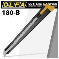 OLFA Model 180 Black Steel Snap Off Knife Cutter Photo