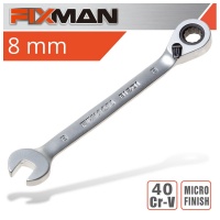 FIXMAN Reversible Combination Ratcheting Wrench 8mm Photo