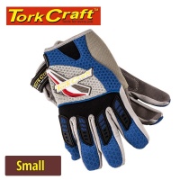 Tork Craft Mechanics Glove Small Synthetic Leather Palm Spandex Back Photo