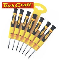 Tork Craft Precision Screw Driver Set 7 piecese Photo