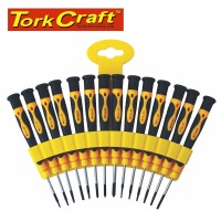 Tork Craft Precision Screw Driver Set 14 piecese Photo