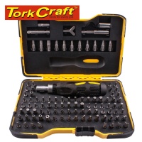 Tork Craft Screwdriver Insert Bit Set 101 piecese In Storage Case All Bit Types Inclu Photo