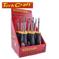 Tork Craft Screwdriver 6" 1 Crv Bits Per Box Of 9 Photo