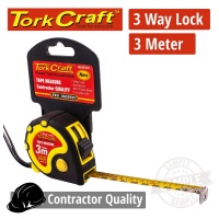 Tork Craft Measuring Tape Multi Lock 3m X 16mm Rubber Casing Matt Finish Photo