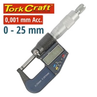 Tork Craft Micrometer 0-25mm Digital Photo