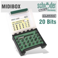 SCHRODER Midi-Box 21 piecese Ph Pz Hex Tx Slot Sq With Mag Bit Holder Photo