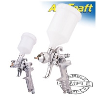 AIR CRAFT Spray Gun Kit Sg H827 & Sg H2000 Combo With Polished Body Hvlp Photo