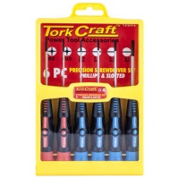 Tork Craft Precision S/Driver Set Phil. & Slotted 7 pieces Photo
