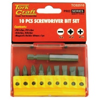 Tork Craft Screwdriver Bit Set 10 piecess Photo